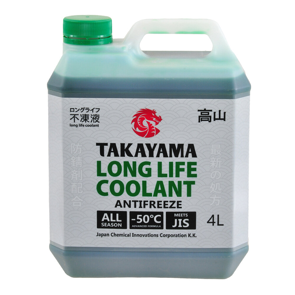 Антифриз Takayama Long Life Coolant зеленый -50C 4 кг