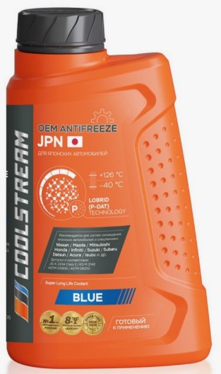 Антифриз CoolStream JPN G12+ -40 С синий 1 кг