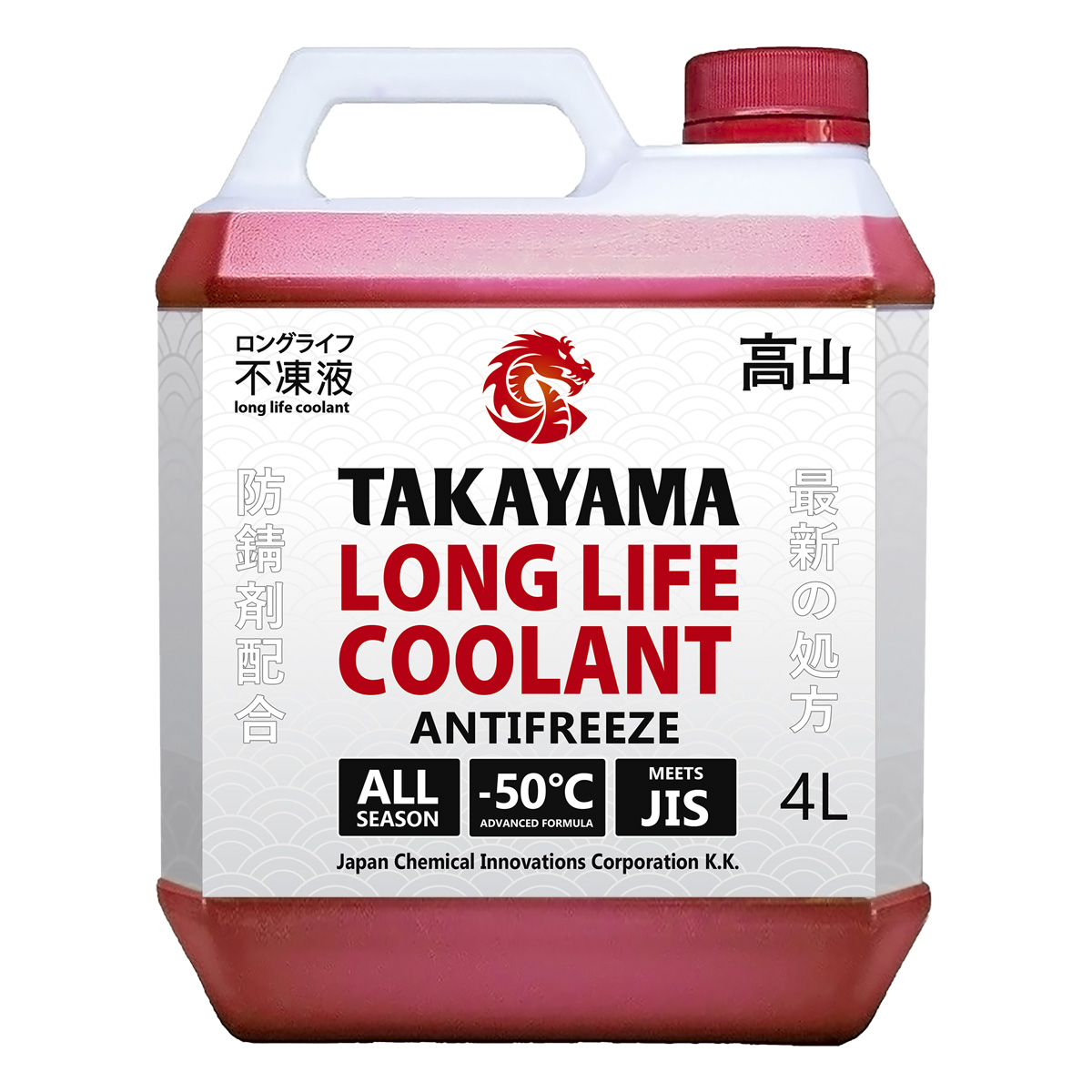 Антифриз Takayama Long Life Coolant красный -50C 4 кг