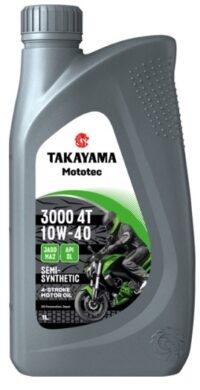 Масло моторное Takayama 10W40 Mototec 3000 4T API SL Jaso MA2 п/синт1л