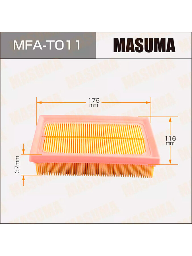 Фильтр воздушный Masuma - TOYOTA COROLLA AXIO / FIELDER / SIENTA ##E16# 12-