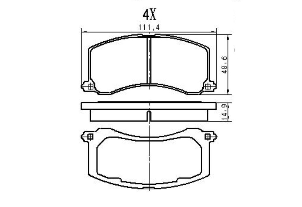 Колодки тормозные передние SZ Сultus Сrescent 95-;;;;