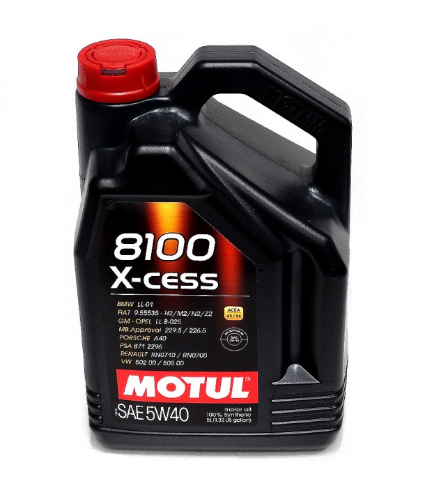 Масло моторное MOTUL 8100 X-cess A3/B4 GEN2 5w40 синт ( 4л )