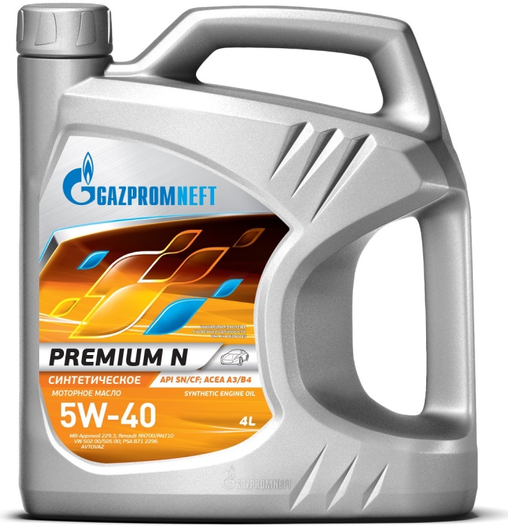 Масло моторное GAZPROMNEFT 5W40 Premium N 4л