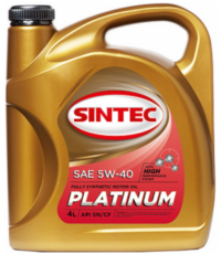 Масло моторное Sintec Platinum 5w40 SN/CF синт (4 л)