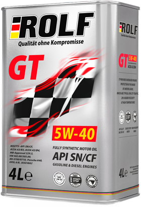 Масло моторное Rolf GT 5w40 синт (4L)