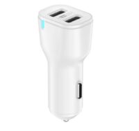 Зарядное устройство Olmio 2 USB 2.4 A белое